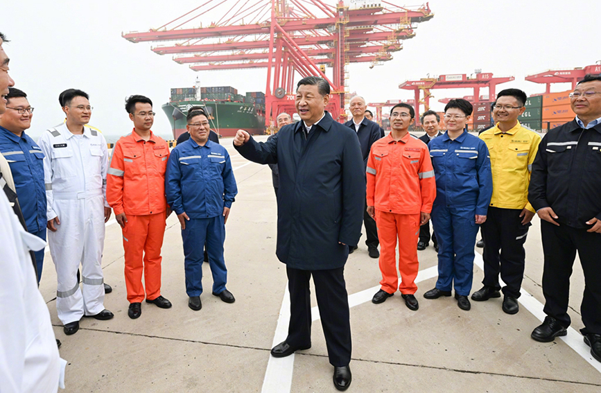  Xi Jinping's Investigation in Rizhao City, Shandong Province