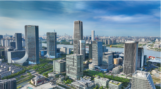 上海市徐汇区西岸人工智能大模型科创街区。