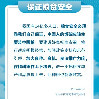 如何端稳端牢中国饭碗？总书记这样阐释