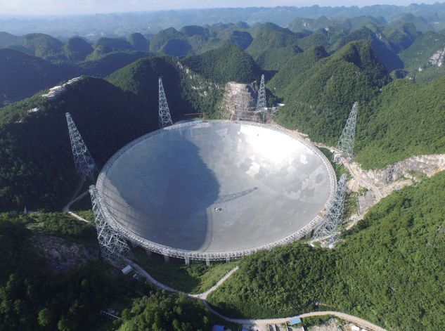 500米口径球面射电望远镜（FAST）是我国独立自主设计并建造的世界 最大的单口径射电望远镜。