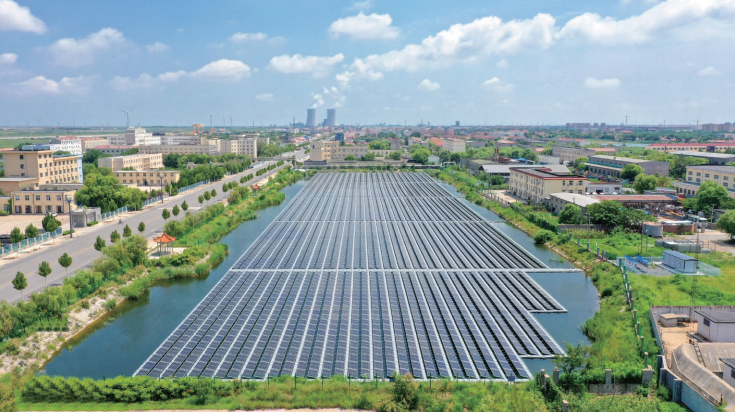 2024年，中国石化启动“万站沐光”行动，拓展光伏发电应用场景，促进光 伏发电高质量跃升发展，推动新能源与传统油气产业深度融合发展，助力实现 “双碳”目标。